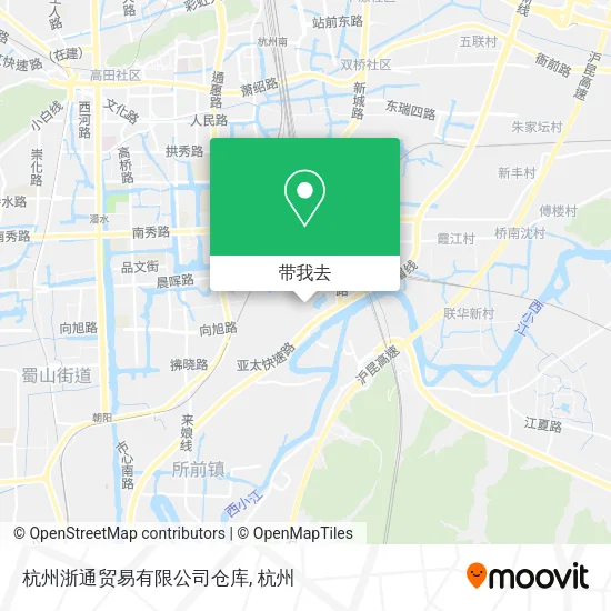杭州浙通贸易有限公司仓库地图