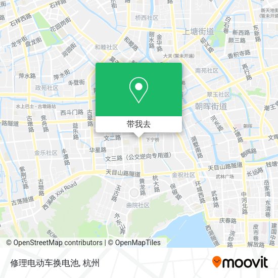 修理电动车换电池地图
