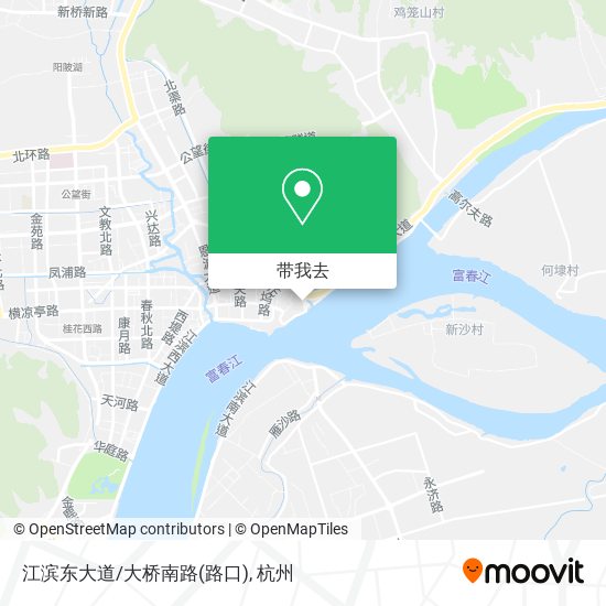江滨东大道/大桥南路(路口)地图