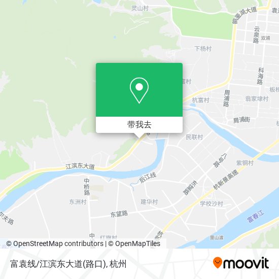 富袁线/江滨东大道(路口)地图