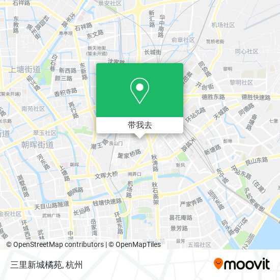 三里新城橘苑地图