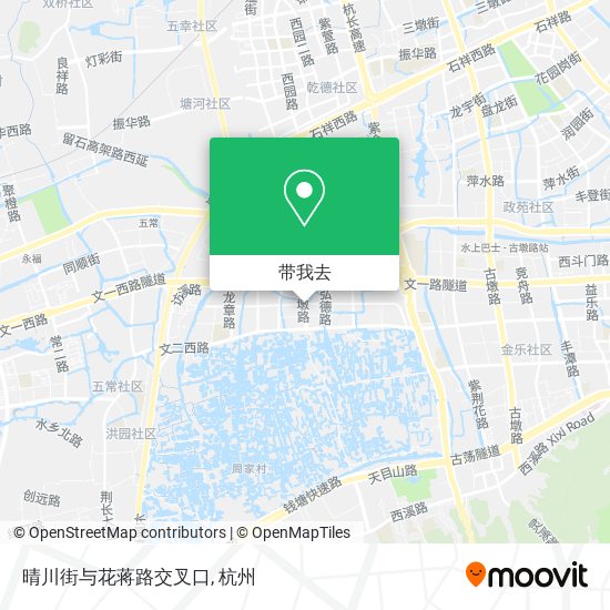 晴川街与花蒋路交叉口地图