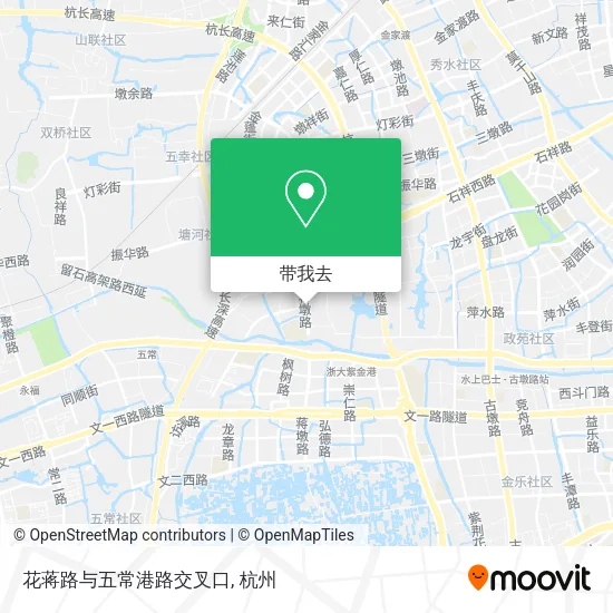 花蒋路与五常港路交叉口地图