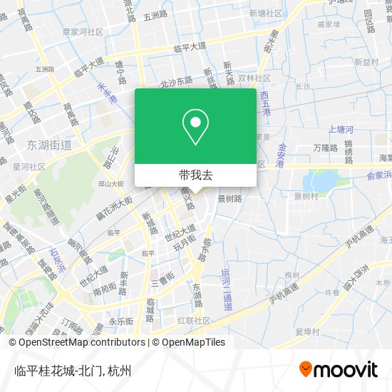 临平桂花城-北门地图