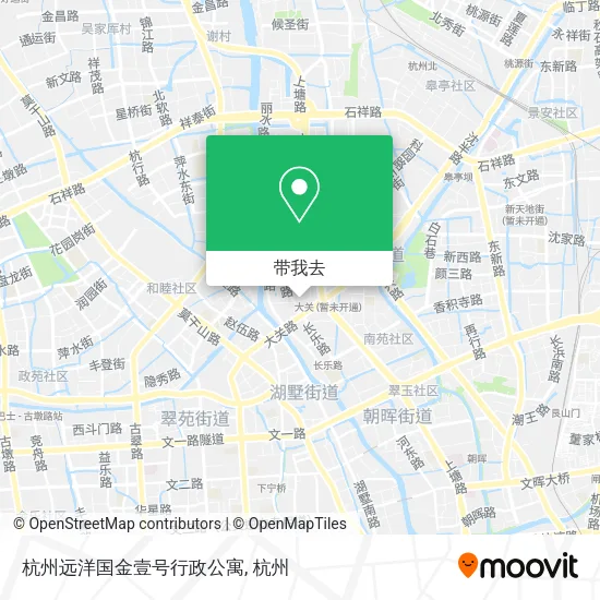 杭州远洋国金壹号行政公寓地图