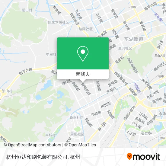 杭州恒达印刷包装有限公司地图