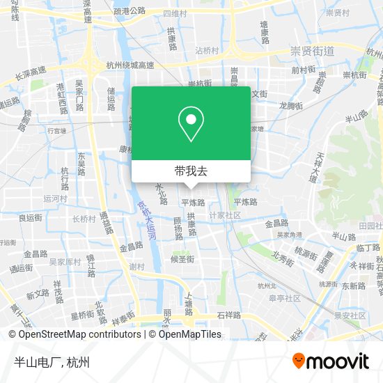 半山电厂地图
