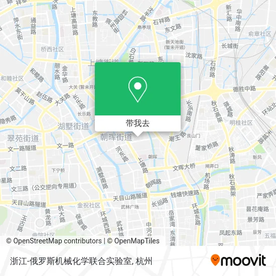 浙江-俄罗斯机械化学联合实验室地图