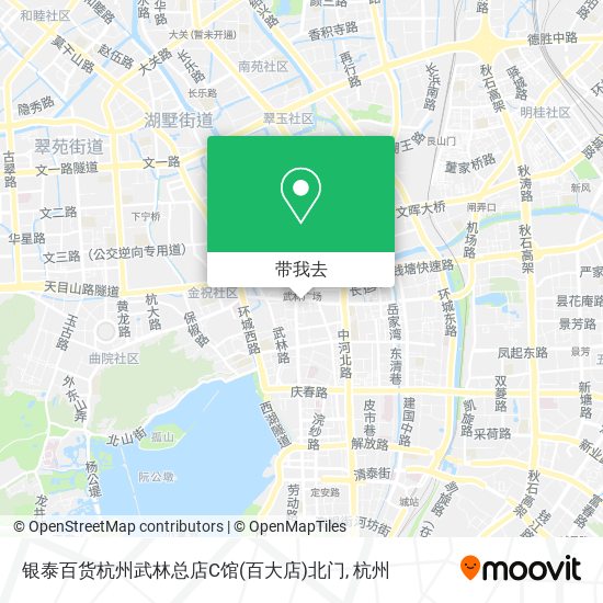 银泰百货杭州武林总店C馆(百大店)北门地图