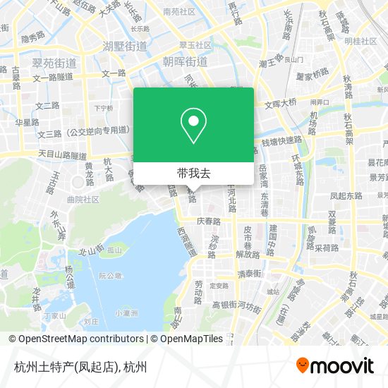 杭州土特产(凤起店)地图