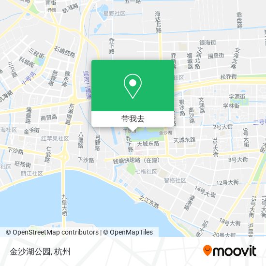 金沙湖公园地图