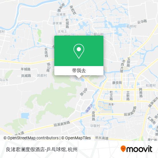 良渚君澜度假酒店-乒乓球馆地图