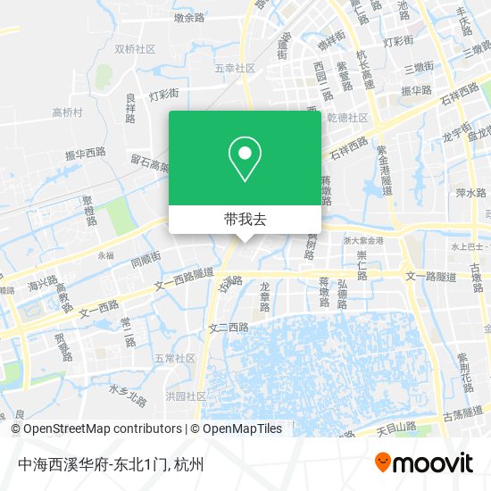 中海西溪华府-东北1门地图