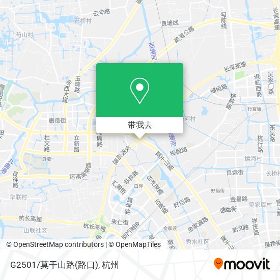 G2501/莫干山路(路口)地图