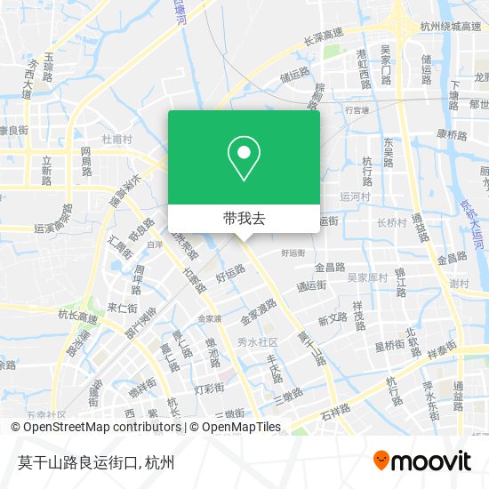 莫干山路良运街口地图