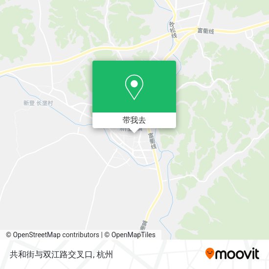 共和街与双江路交叉口地图