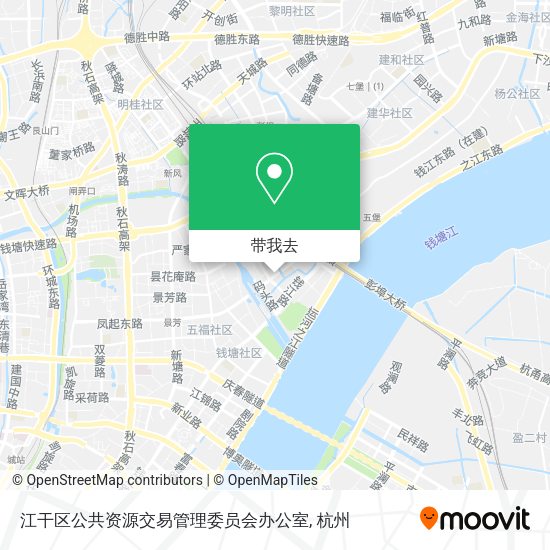 江干区公共资源交易管理委员会办公室地图
