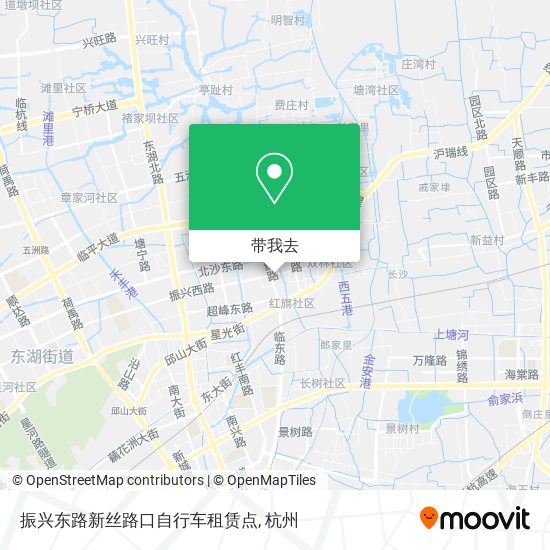 振兴东路新丝路口自行车租赁点地图