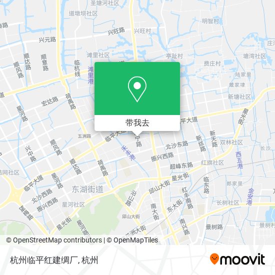 杭州临平红建绸厂地图