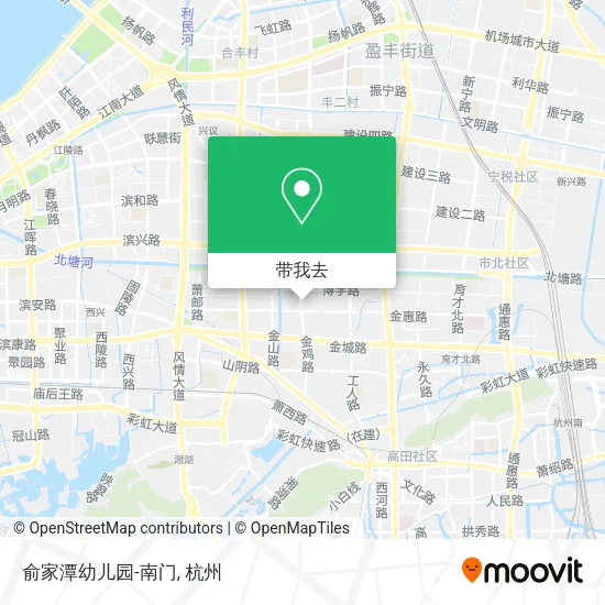 俞家潭幼儿园-南门地图