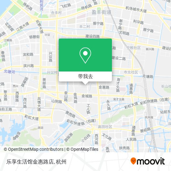 乐享生活馆金惠路店地图