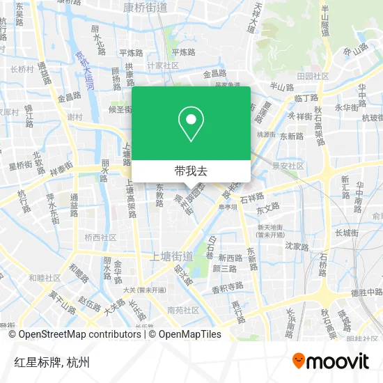 红星标牌地图