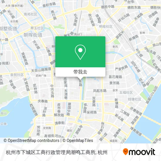 杭州市下城区工商行政管理局潮鸣工商所地图