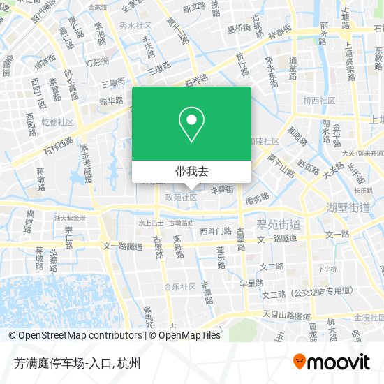 芳满庭停车场-入口地图