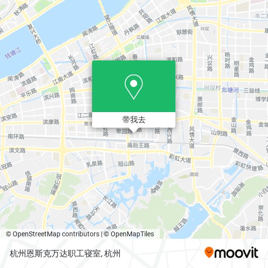 杭州恩斯克万达职工寝室地图