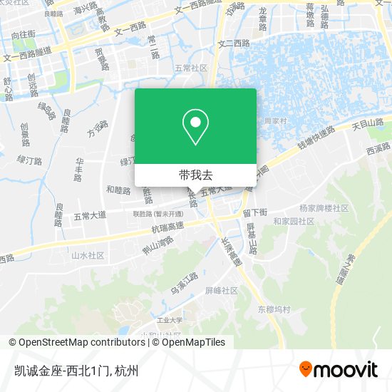 凯诚金座-西北1门地图