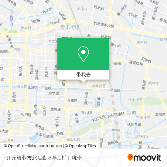 开元旅业市北后勤基地-北门地图