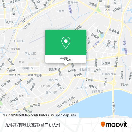 九环路/德胜快速路(路口)地图
