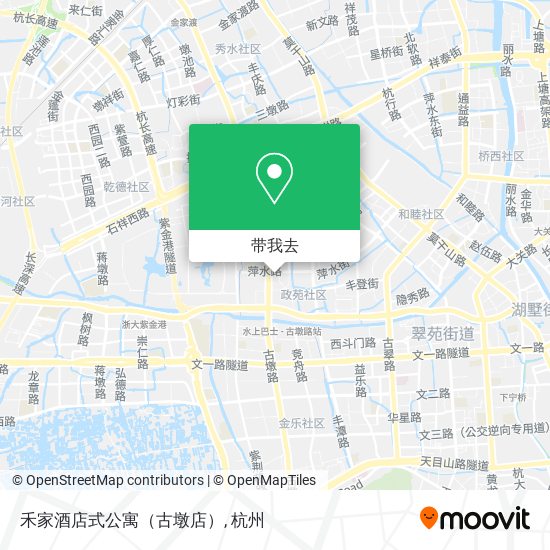 禾家酒店式公寓（古墩店）地图
