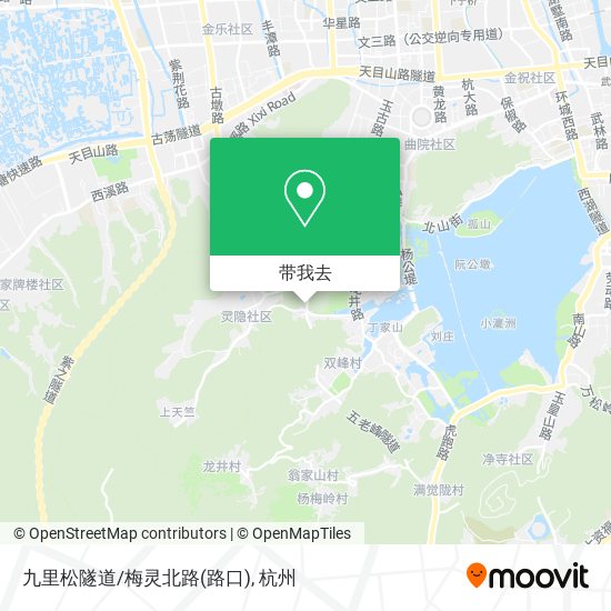 九里松隧道/梅灵北路(路口)地图