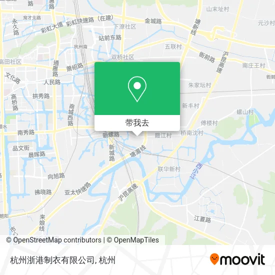 杭州浙港制衣有限公司地图
