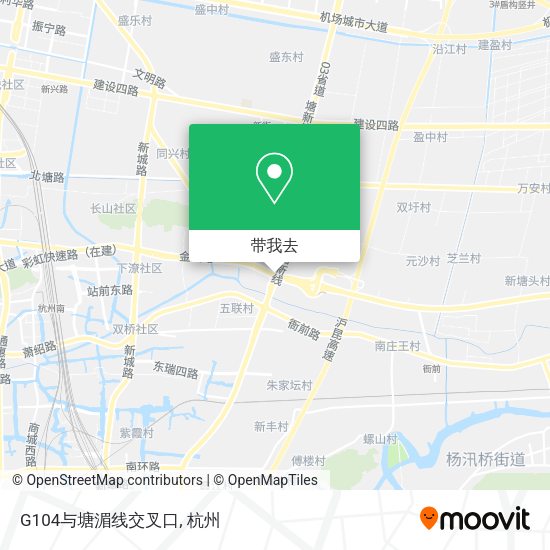 G104与塘湄线交叉口地图
