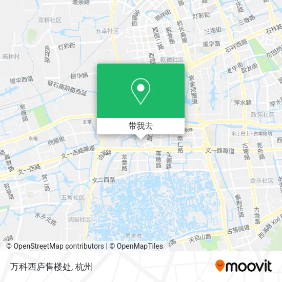 万科西庐售楼处地图