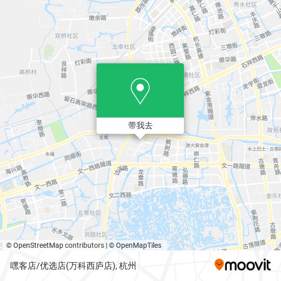 嘿客店/优选店(万科西庐店)地图