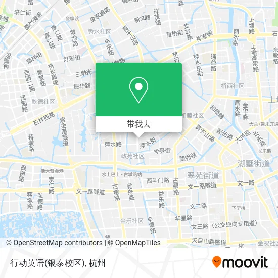 行动英语(银泰校区)地图