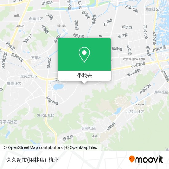 久久超市(闲林店)地图