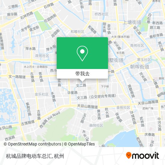 杭城品牌电动车总汇地图