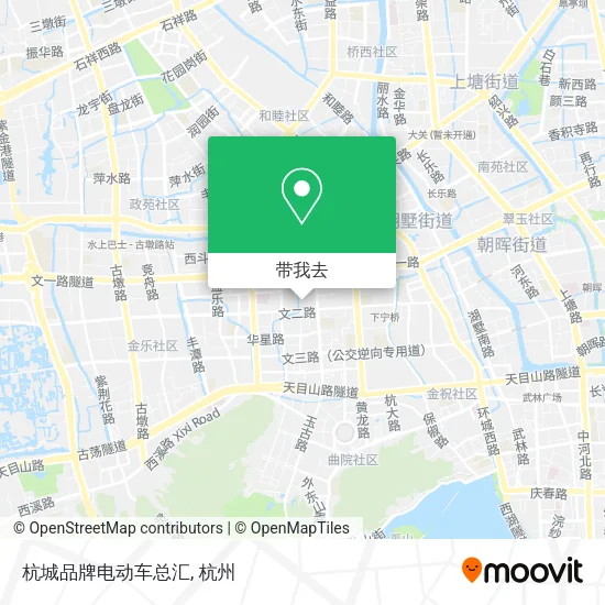 杭城品牌电动车总汇地图