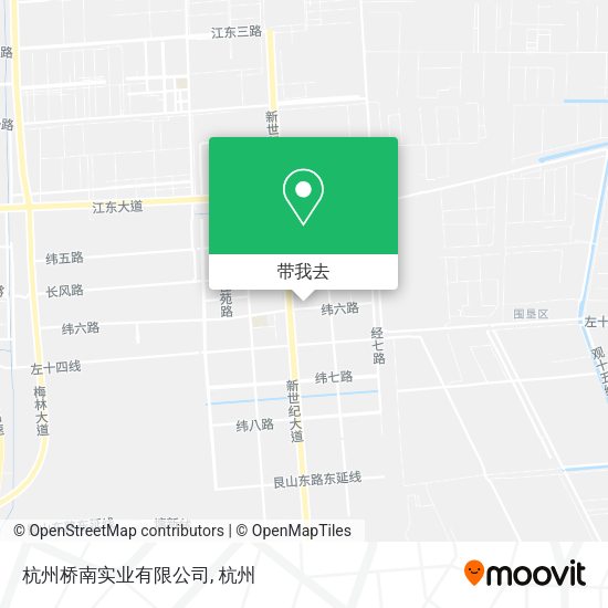 杭州桥南实业有限公司地图