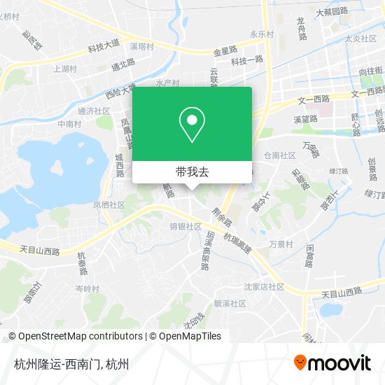 杭州隆运-西南门地图
