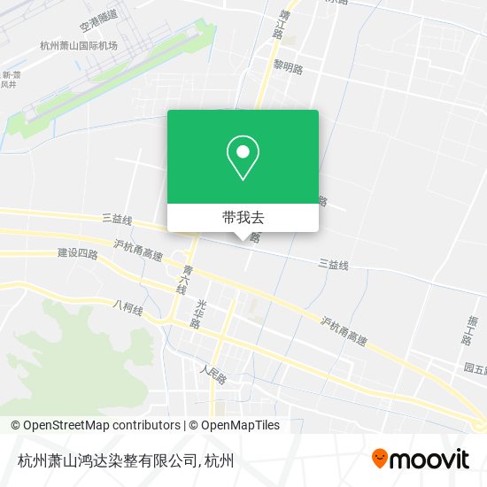 杭州萧山鸿达染整有限公司地图