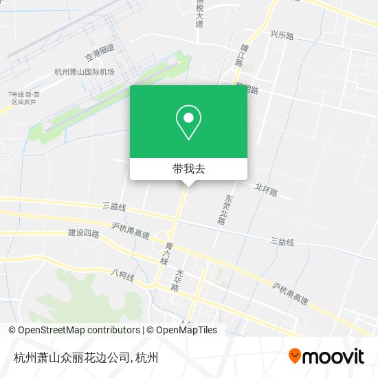 杭州萧山众丽花边公司地图