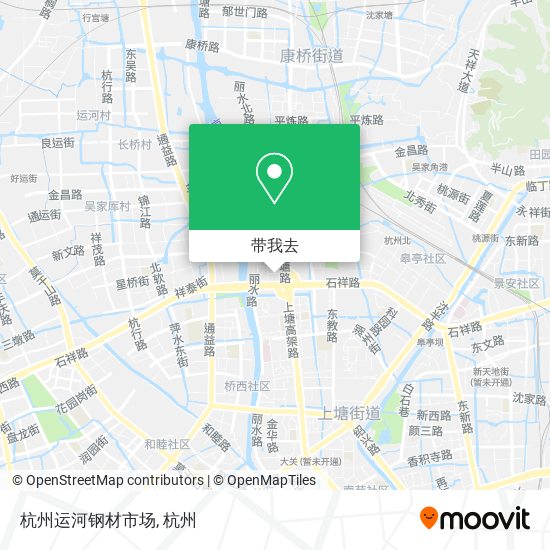 杭州运河钢材市场地图