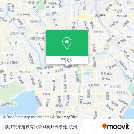 浙江宏拓建设有限公司杭州办事处地图
