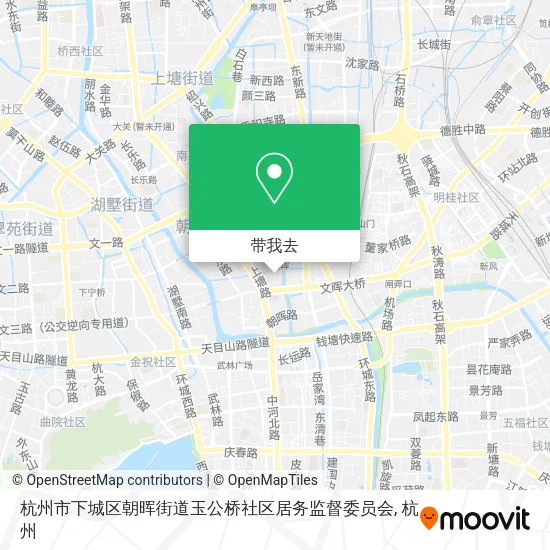 杭州市下城区朝晖街道玉公桥社区居务监督委员会地图