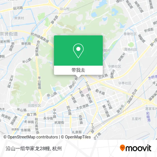 沿山一组华家龙28幢地图